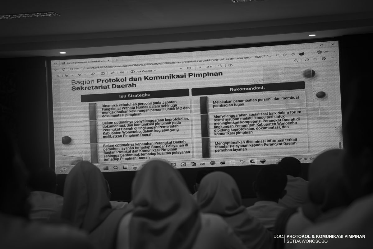  Monitoring Evaluasi Kinerja Triwulan II Perangkat Daerah