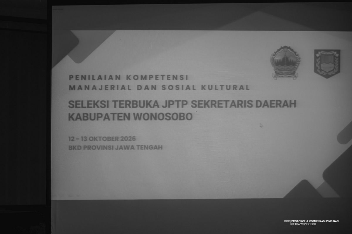 Seleksi Terbuka JPTP Sekretaris Daerah Kabupaten Wonosobo
