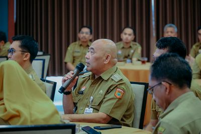 Rapat Koordinasi Dan Evaluasi Progres Pelaksanaan Tahapan Pemilihan Kepala Desa Serentak Kabupaten Wonosobo