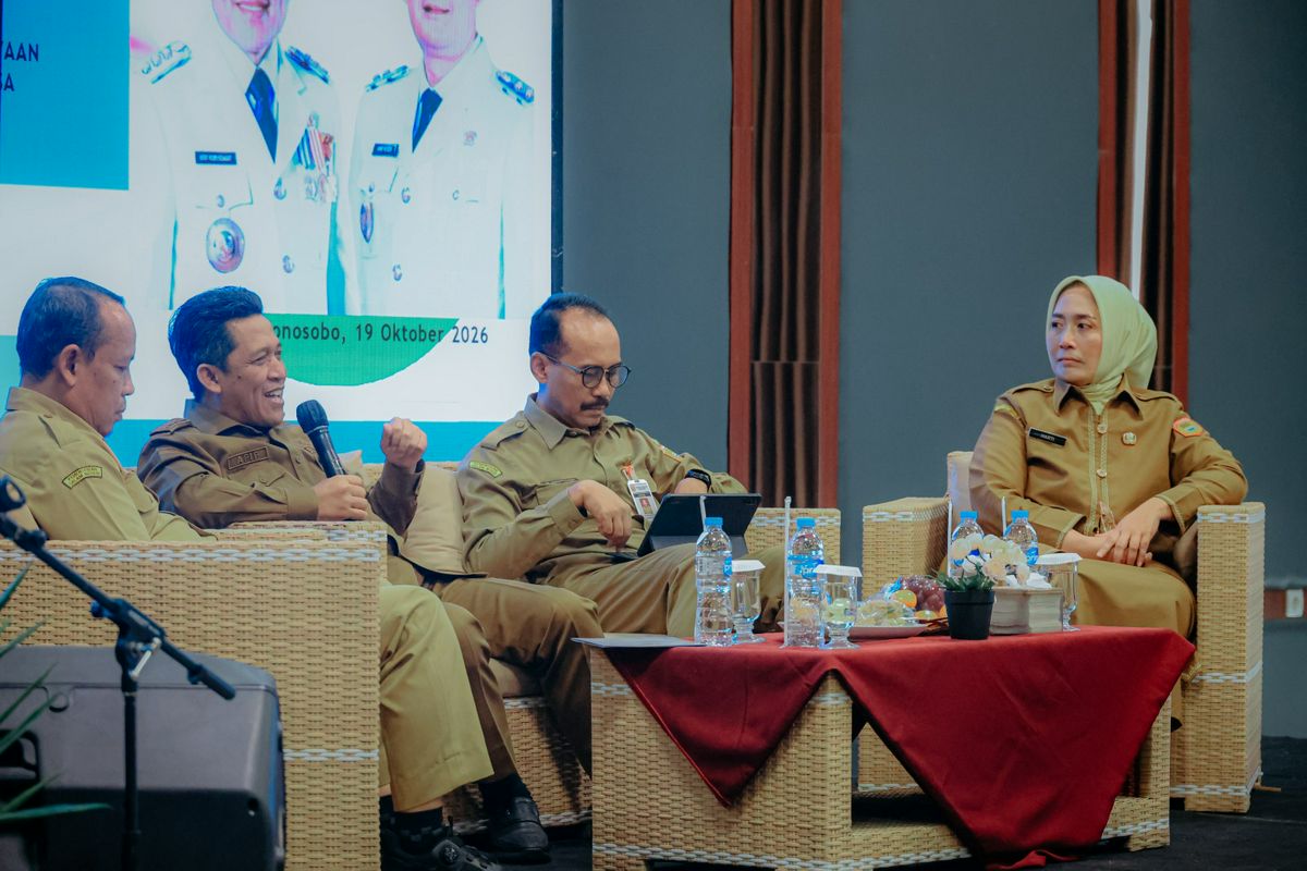 Rapat Koordinasi Dan Evaluasi Progres Pelaksanaan Tahapan Pemilihan Kepala Desa Serentak Kabupaten Wonosobo