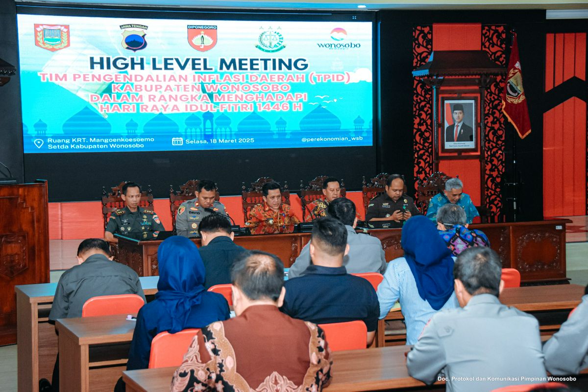 Rapat High level meeting menghadapi Hari Raya Idul Fitri 1446 H