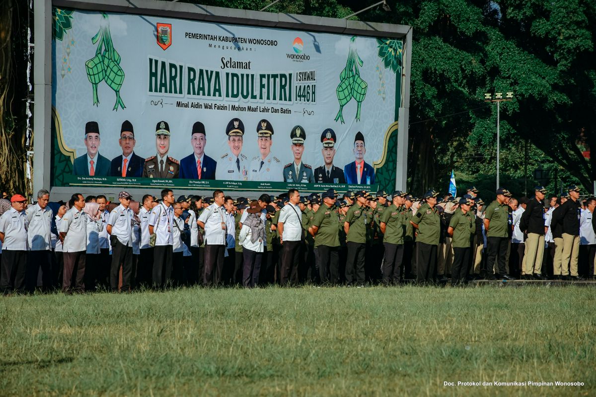 Apel ASN Pemkab Wonosobo dan Halal Bihalal Idulfitri 1446 H