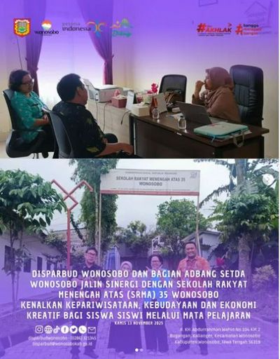 Bagian Adbang dan Disparbud Wonosobo Jalin Sinergi dengan SRMA 35 Wonosobo