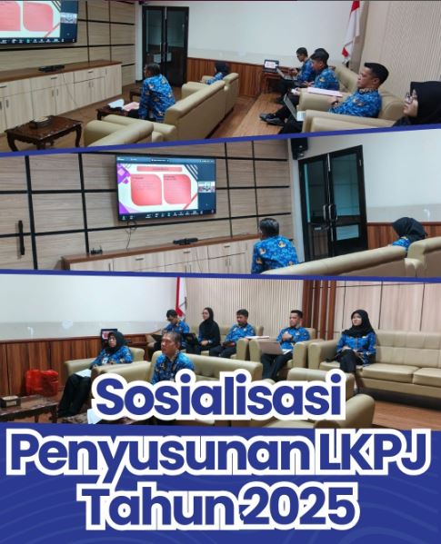 Bagian Pemerintahan mengadakan Sosialisasi Penyusunan LKPJ Tahun 2025 via daring.