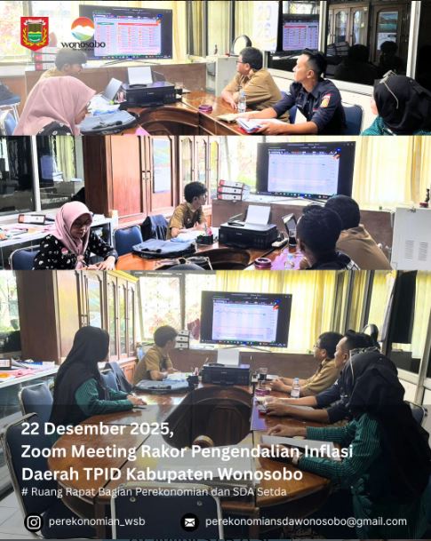 Zoom Meeting Rapat Koordinasi (Rakor) Pengendalian Inflasi Daerah